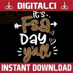 it's fsa day y'all leopard printed test day teacher last day of school png sublimation design