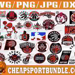 bundle 34 files toronto raptors basketball team svg, toronto raptors svg, nba teams svg, nba svg, png, dxf, eps
