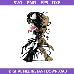 groot venom svg, baby groot svg, venom svg, monster venom svg, marvel svg, png dxf eps file