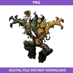 monster venom groot png, baby groot png, monster venom png, marvel png digital file