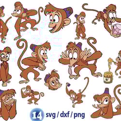 aladdin and abu svg, abu svg, disney aladdin svg, princess jasmine png