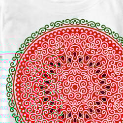 watermelon mandala svg..tropical fruits, summer, beach print logo art