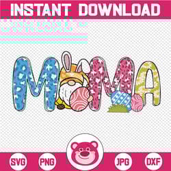 easter gnome mama easter colorful eggs png sublimation happy easter bunny png,easter day png, bunny ears png,digital dow