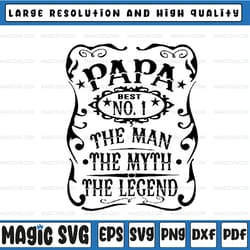 papa man myth legend svg fathers day svg man myth legend svg papa svg, father's day, digital download