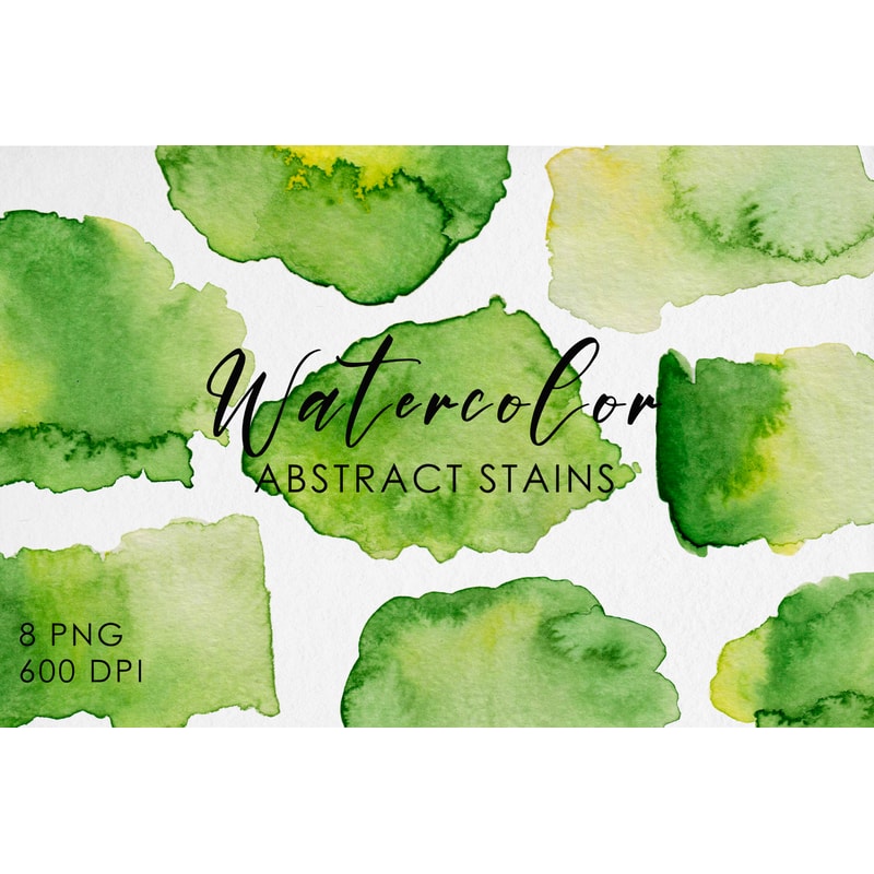 Watercolor Green Abstract Stains 03.jpg