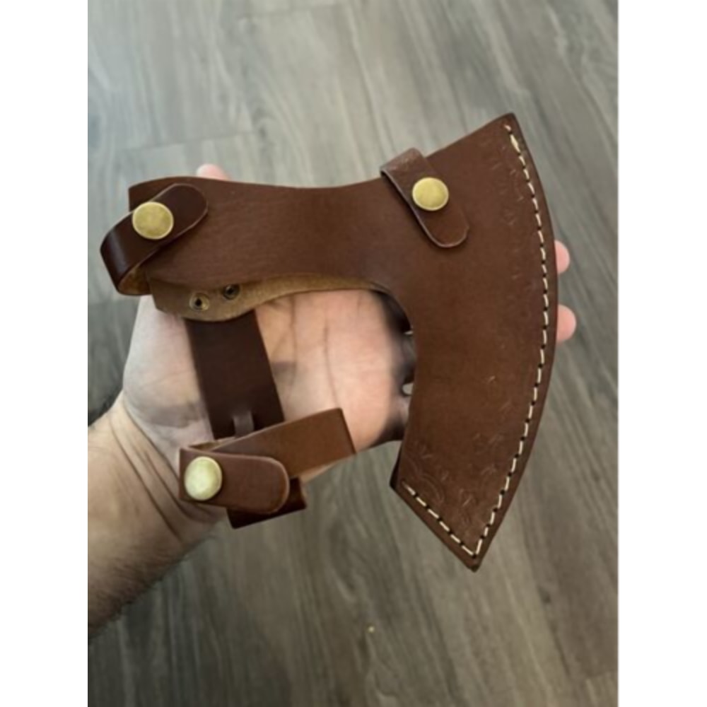 21 Hand-Forged Viking Carbon Steel Tomahawk Axe with Integral Design and Leather Handle (2).png