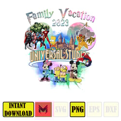 universal studios 2023 png, universal shirt, universal studios png, universal family vacation 2023, family trip 2023 (2)