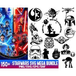 150 files starwars svg mega bundle