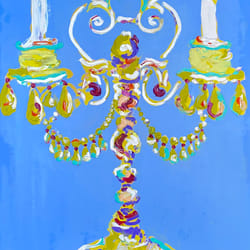 candelabrum painting oil painting original art galainart chandelier fauvism painting wall decor ideas art gift ideas