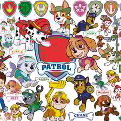 paw patrol svg, chase paw patrol svg, paw patrol birthday svg png