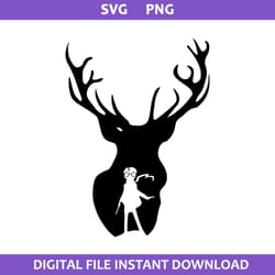 deer harry potter svg, harry potter svg, deer harry potter silhouette svg, png digital file