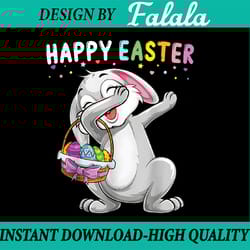 happy easter day dabbing rabbit cute bunny egg hunt dab png, dabbing bunny easter, eggs dab easter day png, digital down