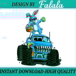 dabbing bunny happy easter monster truck lovers png, easter truck png, easter bunny dabbing png, digital download