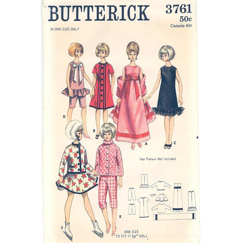 Butterick 3761 Barbie doll clothes pattern.jpg