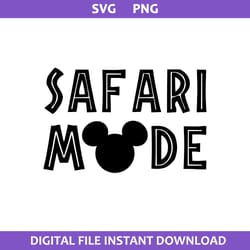 safari mode svg, mickey mouse svg, disney svg, png digital file