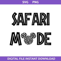 safari mode cheetah svg, mickey mouse svg, disney svg, png digital file