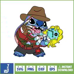 halloween svg, png, stitch horror and lilo svg, sublimation design, download, svg files for cricut (21)