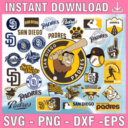 33 files san diego padres svg, cut files, baseball clipart, cricut san diego padres svg, cutting files,mlb svg, clipart,