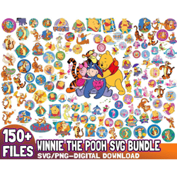 157 files winnie the pooh bundle svg