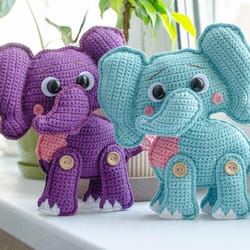 crochet pattern | elephant lyutik | amigurumi doll english pdf