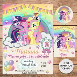 my little pony invitation