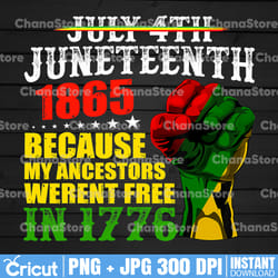 july 4th juneteenth 1865 because my ancestors weren't free in 1776 png, african american png,juneteenth png