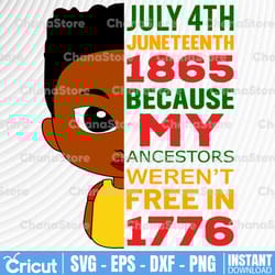 juneteenth svg, juneteenth 1865 because my ancestors weren't free in 1776 svg, black power svg, freedom day,