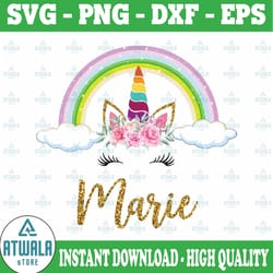 personalized birthday girl png, unicorn birthday png, birthday girl party png, birthday girl png, unicorn birthday print