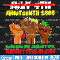 juneteenth 1865 because my ancestors weren't free in 1776 png, not july 4thpng celebrate freedom day png