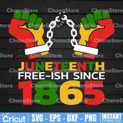 free ish juneteenth since 1865 svg, freedom day svg, african american svg, free- ish 1865