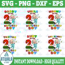 cocomelon birthday number png, cocomelon birthday boy/ girl png, cocomelon party family matching shirt, cocomelon png, w