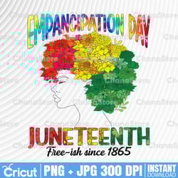free-ish since 1865 png sublimation design, juneteenth celebrating 1865 png, emancipation day png, afro png,