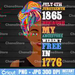 juneteenth day ancestors free 1776 july 4th black african afro woman juneteenth day my ancestors weren't free in 1776