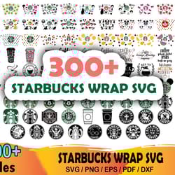 300 starbucks wrap bundle svg, starbucks svg, starbuck logo svg