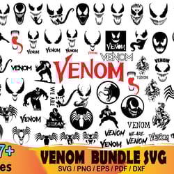 57 venom bundle svg, marvel svg, venom svg, venom clipart