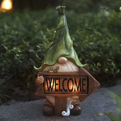 power-efficient adorably cute garden gnome statues for magical yard decor