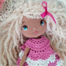 pattern crochet amigurumi doll toy pdf in english, stuffed cotton baby doll tutorial/