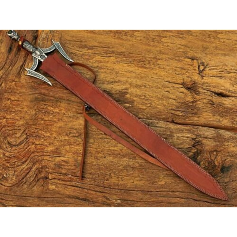 Capture-Mom's-Imagination-Handmade-Damascus-Steel-Barbarian-Light-Sword-w-Jewel-Handle-&-Leather-Sheath-Ideal-Mother's-Day-Gift (4).jpg