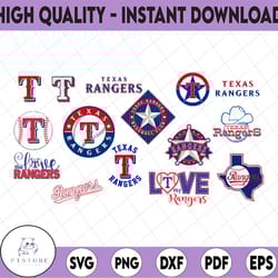 16 files texas rangers svg, baseball clipart, cricut texas svg, rangers svg, cutting files, mlb svg, mlb svg, instant do