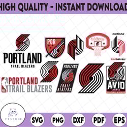 10 files nba portland trail blazers svg,portland svg,trail svg, blazers svg, basketball bundle svg,nba svg, nba svg, bas