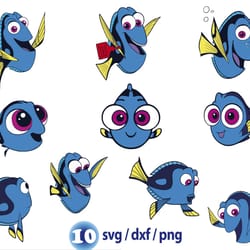 disney finding nemo svg, dory svg, dory and nemo svg png