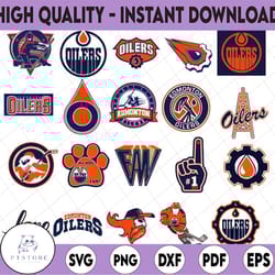 20 files edmonton oilers bundle svg, edmonton svg, oilers svg, dxf, png, eps, nhl svg, nhl svg, hockey cricut, hockey sv