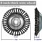 Durable Weed Trimmer Head | Easy To Clean And Maintain Steel Wire Weed Brush 7