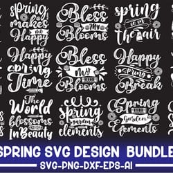 spring svg, spring svg bundle, easter svg, spring design for shirts, spring quotes, spring cut files, cricut, silhouette