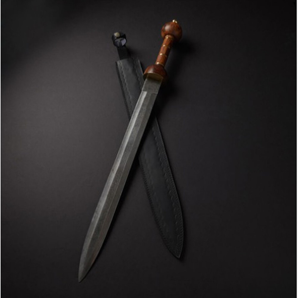 Custom handmade damascus steel hunting roman gladius viking sowrd near m in florida.jpg