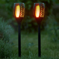 solar torch lights for outdoor & pathways | automatic solar flame lights | waterproof solar flame torch