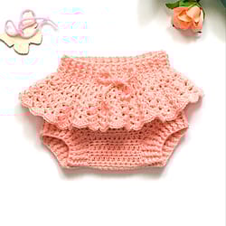 crochet baby diaper covers crochet pattern 0-3 months diaper newborn girl lacy attached bloomers with skirt ruffles diy