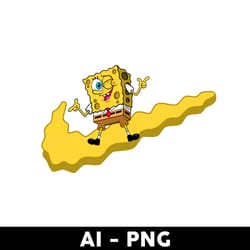 spongebob nike png, nike logo png, spongebob swoosh png, spongebob png, ai digital file - digital file