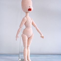 PDF crochet pattern Doll body, Amigurumi female body pattern, Digital crochet pattern doll, Crochet toy tutorial, Dolls