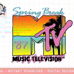 classic mtv logo spring break 87' png, digital download, instant download,mtv, mtv logo, mtv png